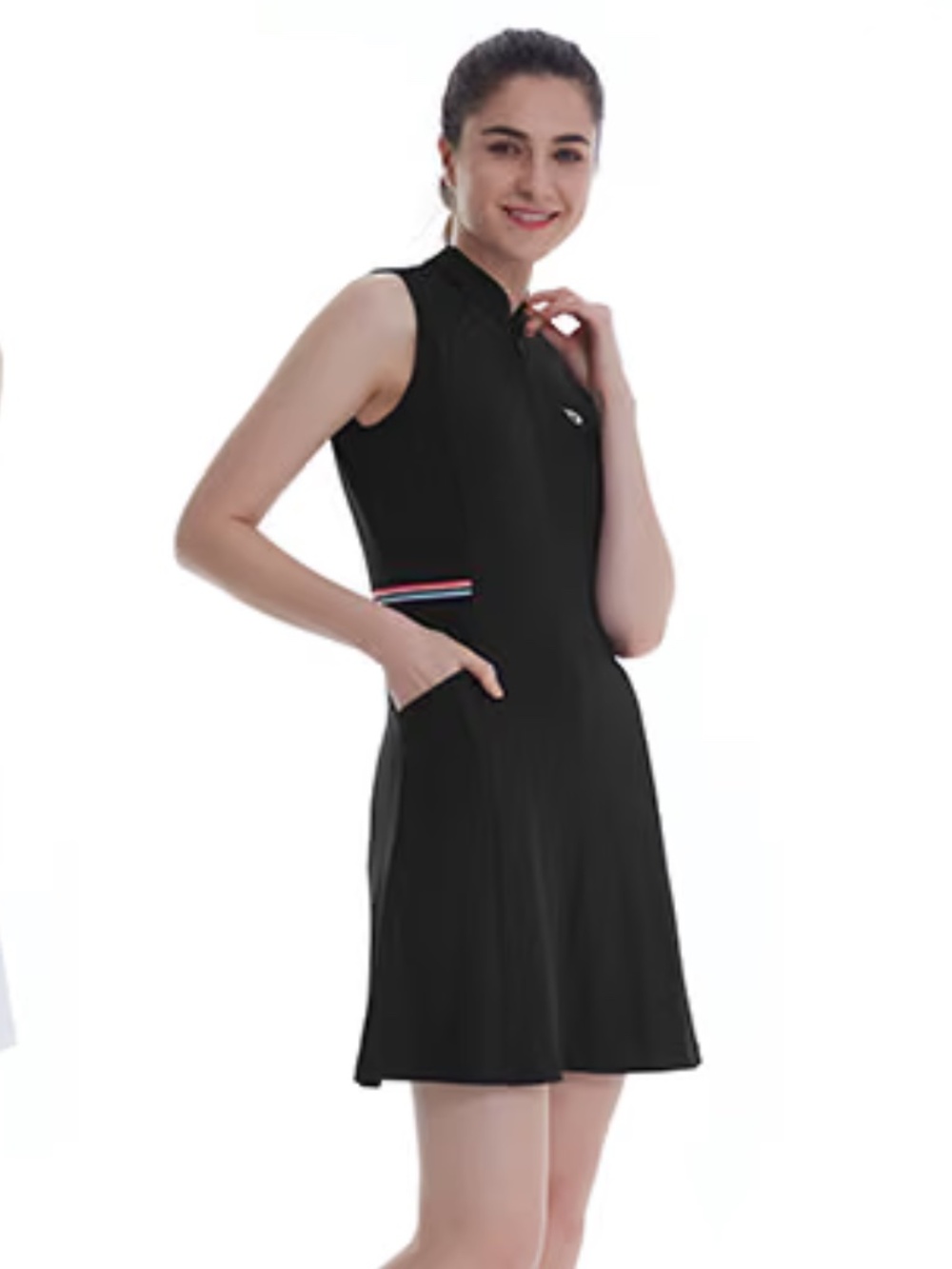 NWT Baleaf Womens Black Sleeveless Dress W/Shorts